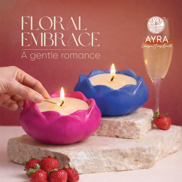 Floral Embrace | Golden Champa/Moonlit Jasmine | Lotus Set of 2