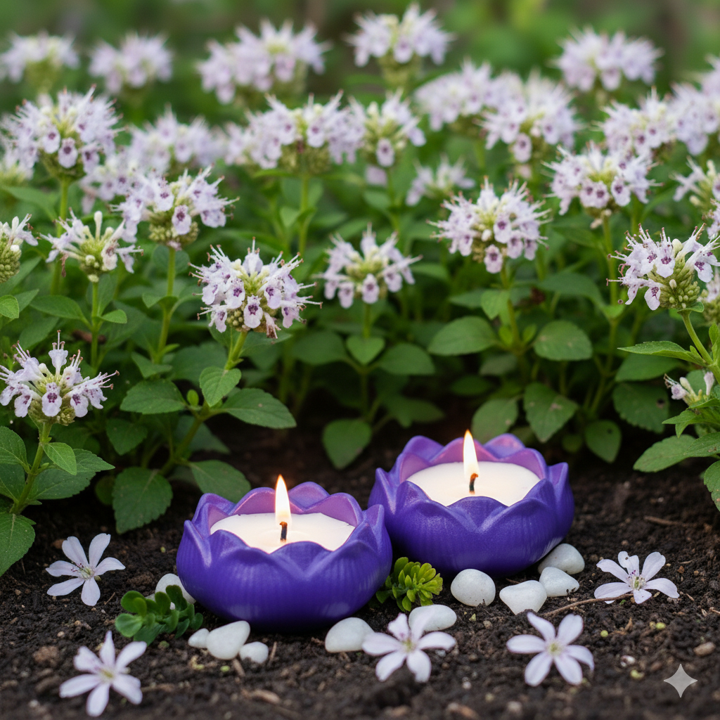 Exquisite Patchouli Candle | Lotus Set of 2