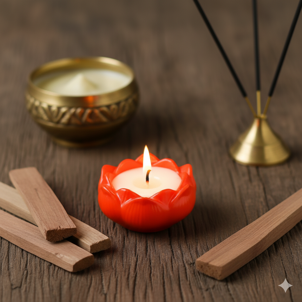Candle Lotus | Set of 2 | Regalia Series