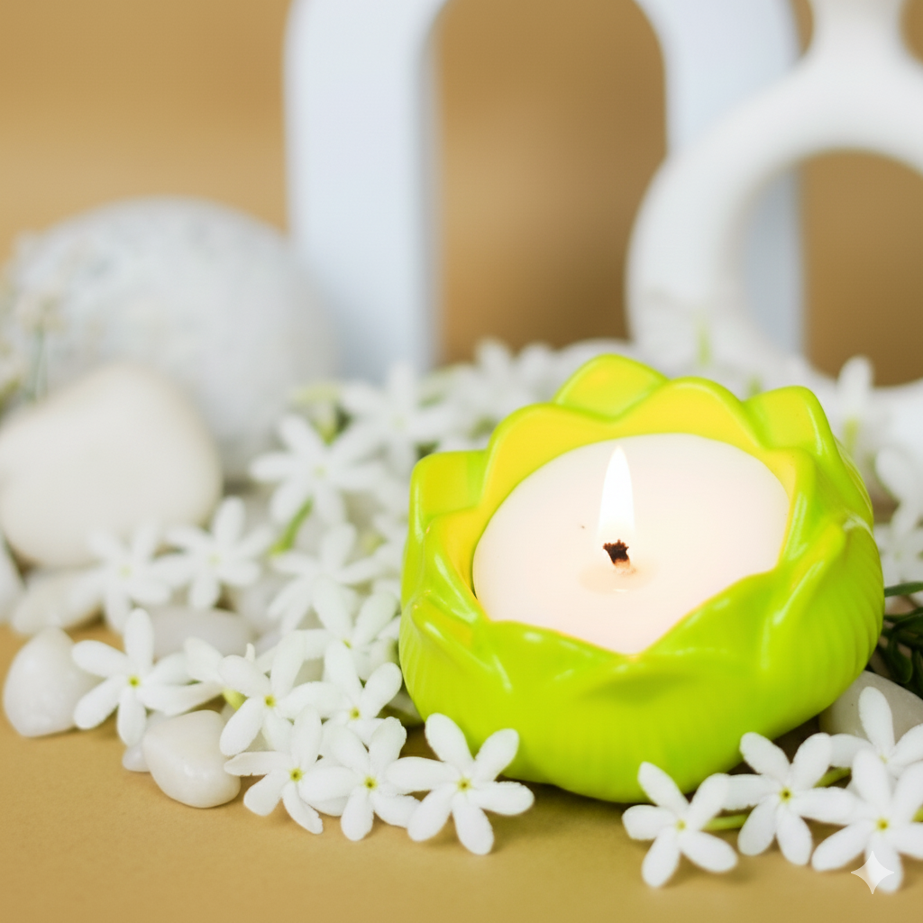 Royal Raat Rani Candle | Lotus