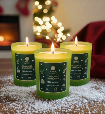 Tranquile Chamomile | Christmas Candle | Set of 3