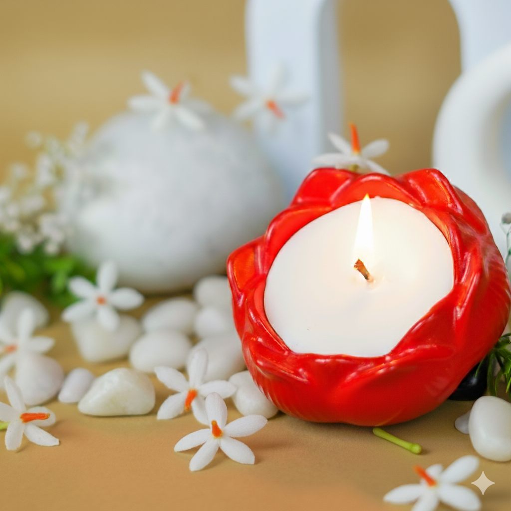 Premium Parijat Candle | Lotus