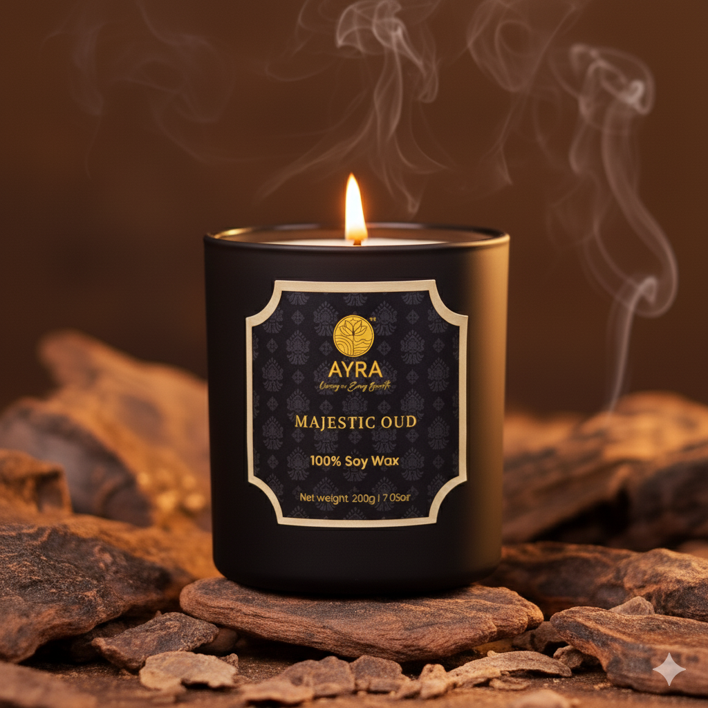 Majestic Oud Candle | Big Glass