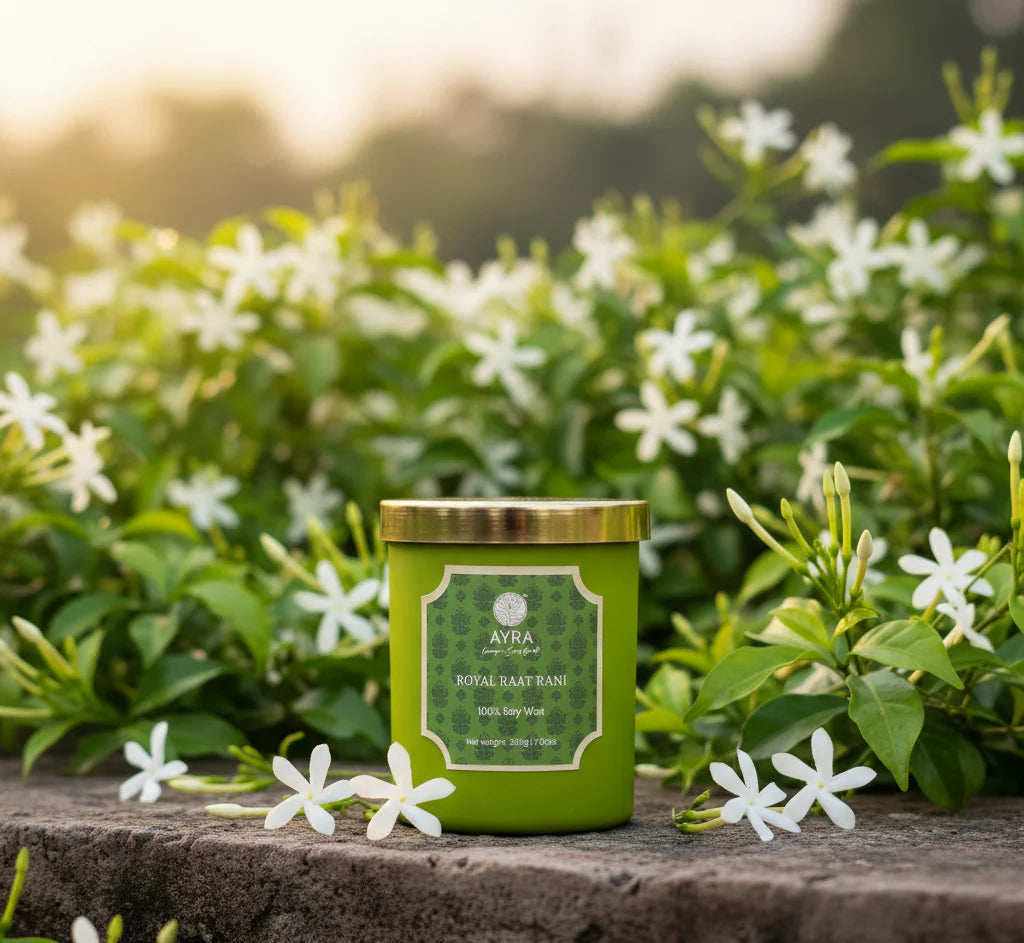 Sukoon | Garden Of Love |Royal Raat Rani/Premium Parijat/Golden Champa | Set of 3 Big Glass