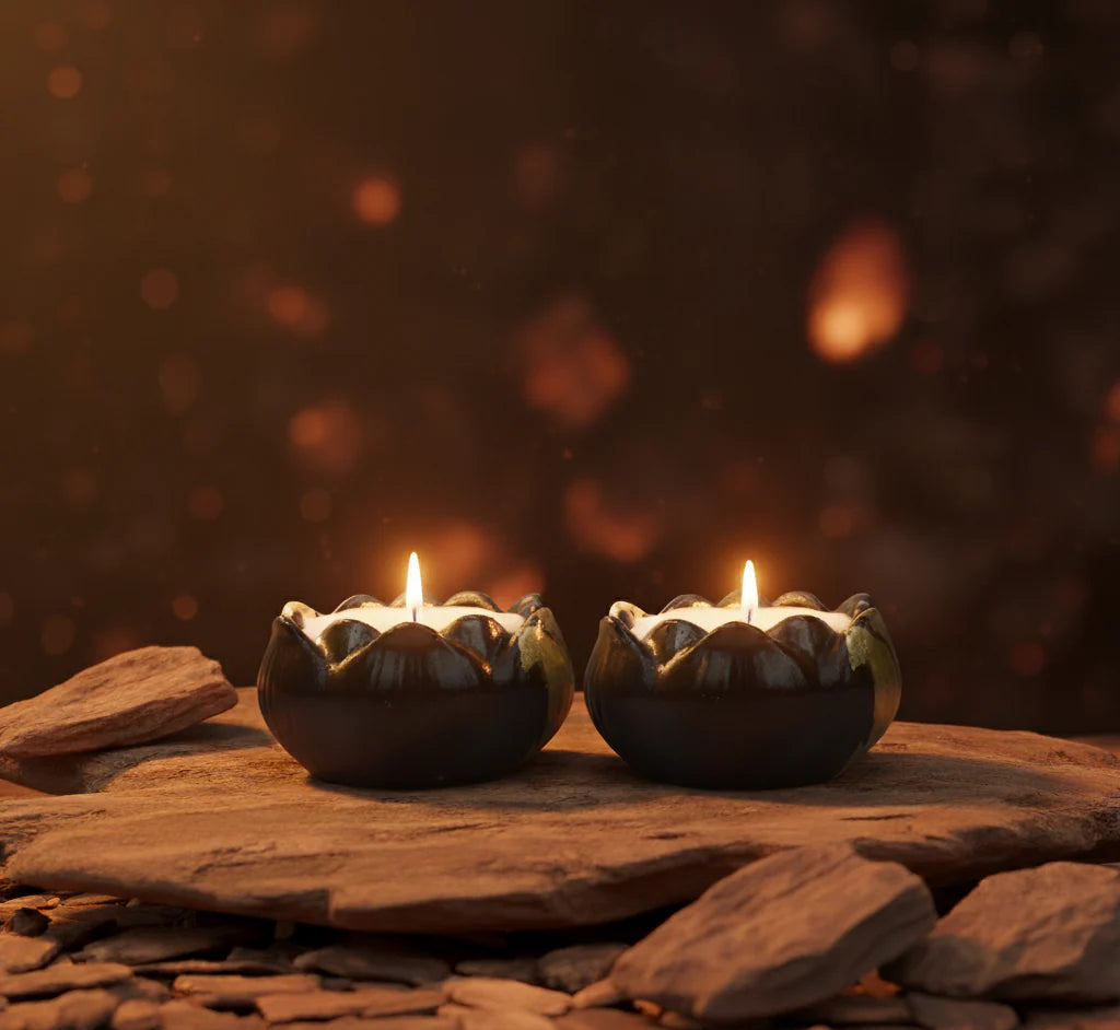 Noir Serenity | Majestic Oud/Tranquil Chamomile | Lotus Set of 2