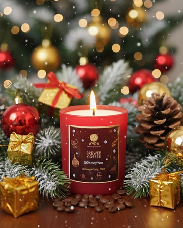 Brewed Coffee | Christmas Candle | Big Glass