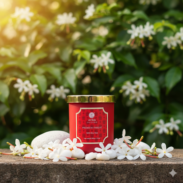 Premium Parijat Candle| Big Glass