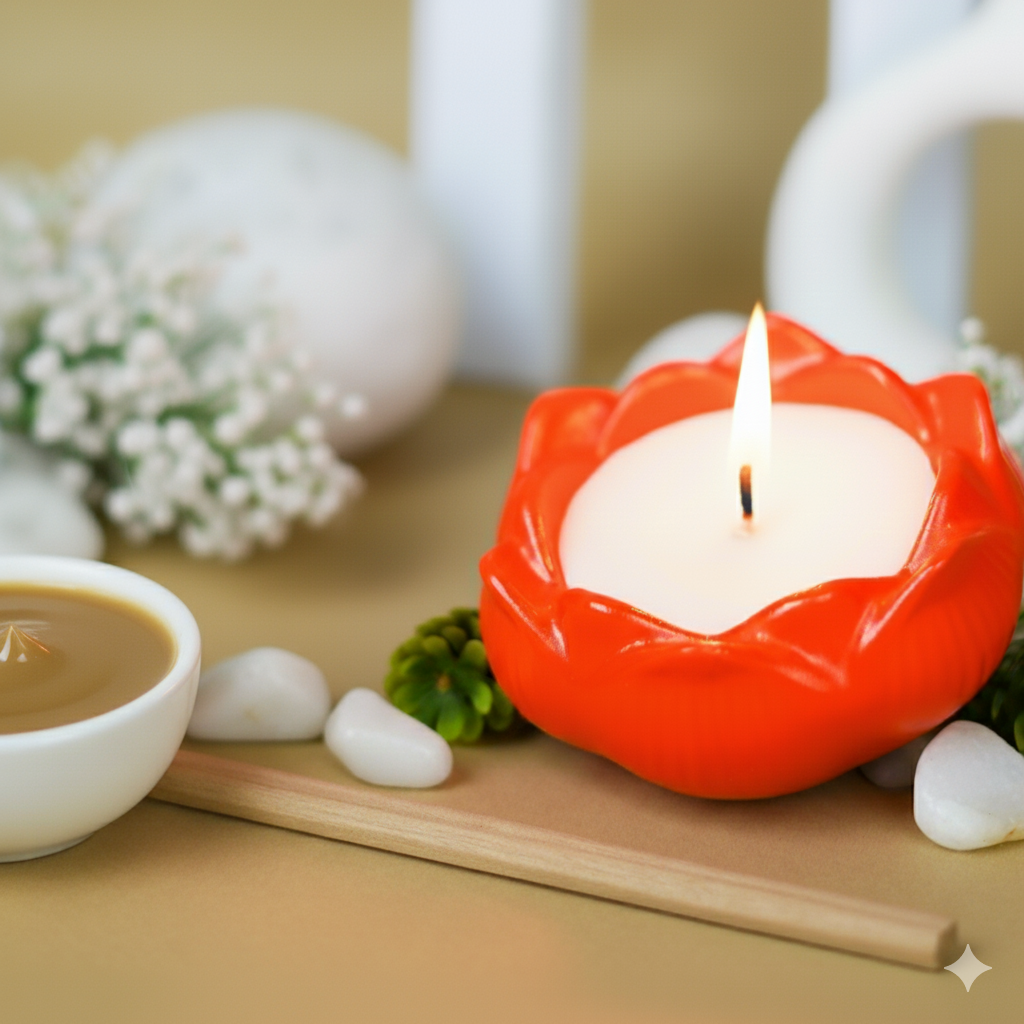 Divine Sandal Candle | Lotus