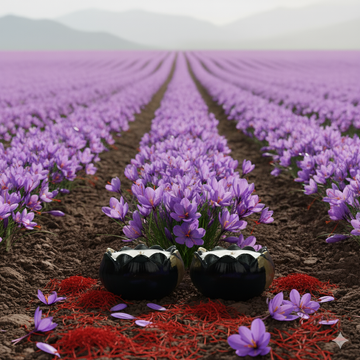 Kashmiri Zaffrani Kesar Candle | Lotus Set of 2