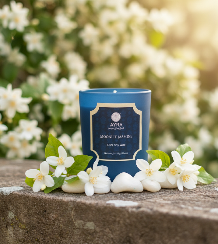 Republic Day Candle | Royal Raat Rani/Moonlit Jasmine/Divine Sandal | Set of 3 Shot Glass