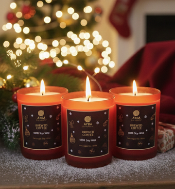 Brewed Coffee | Christmas Candle | Set of 3