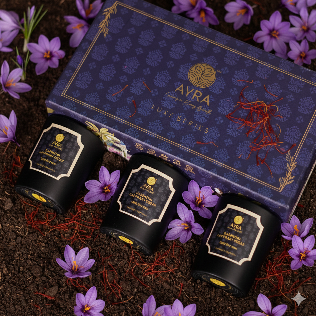 Kashmiri Zaffrani Kesar Candle | Set of 3