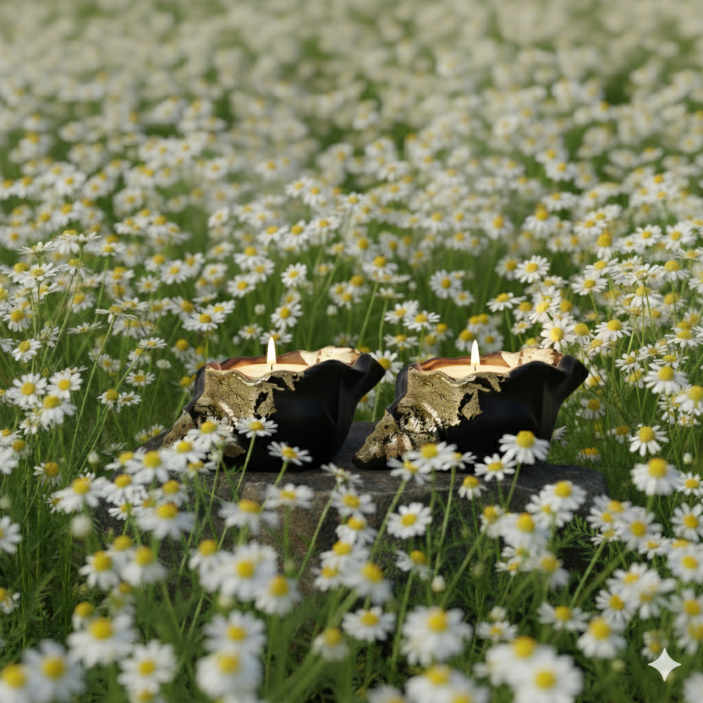 Tranquil Chamomile Candle | Shankh Set of 2