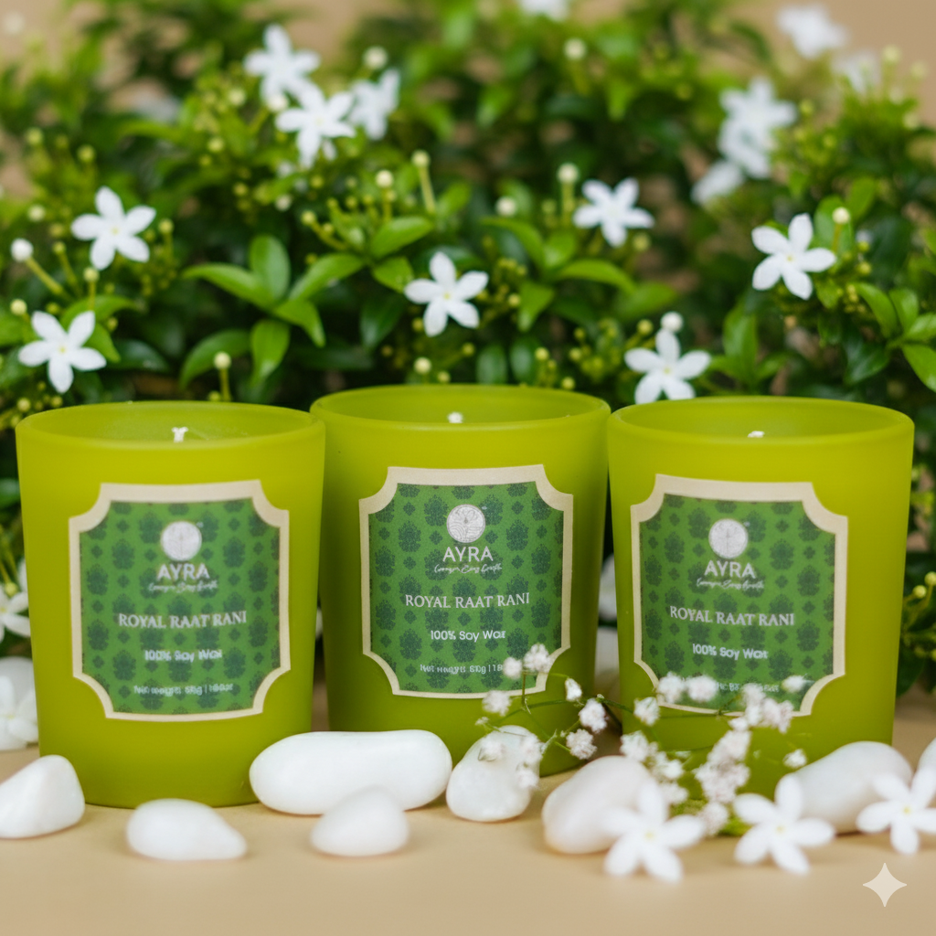 Royal Raat Rani Candle| Set of 3