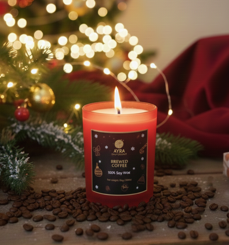 Brewed Coffee | Christmas Candle | Set of 3