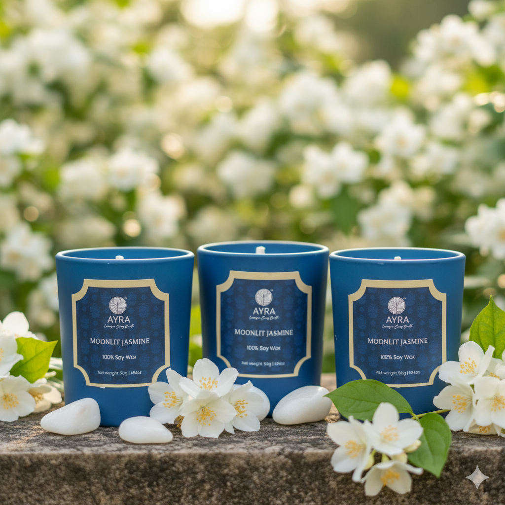 Moonlit Jasmine Candle | Set of 3