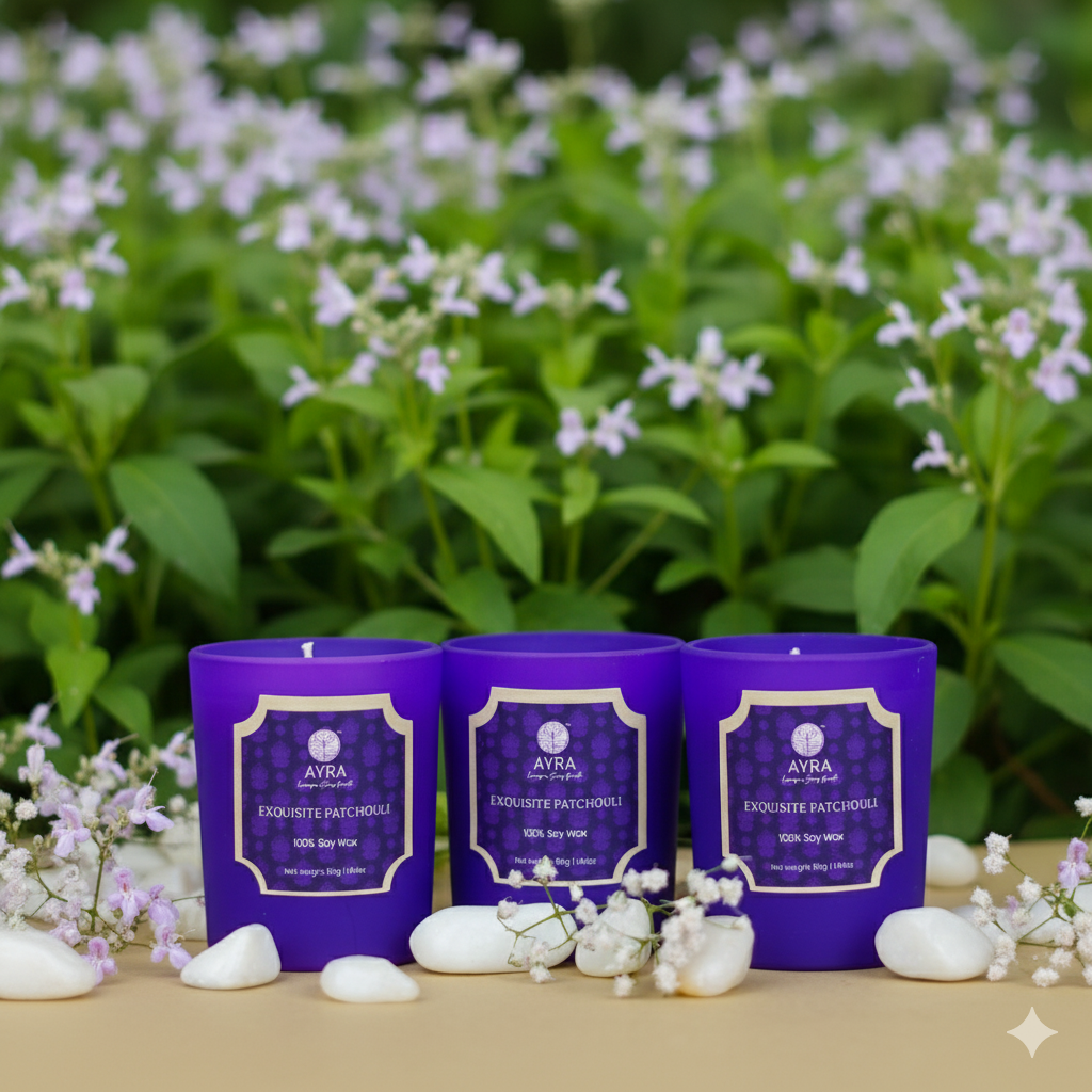 Exquisite Patchouli Candle | Set of 3