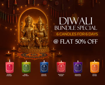 Candle | Set of 6 Big Glasses | 6 Days of Diwali