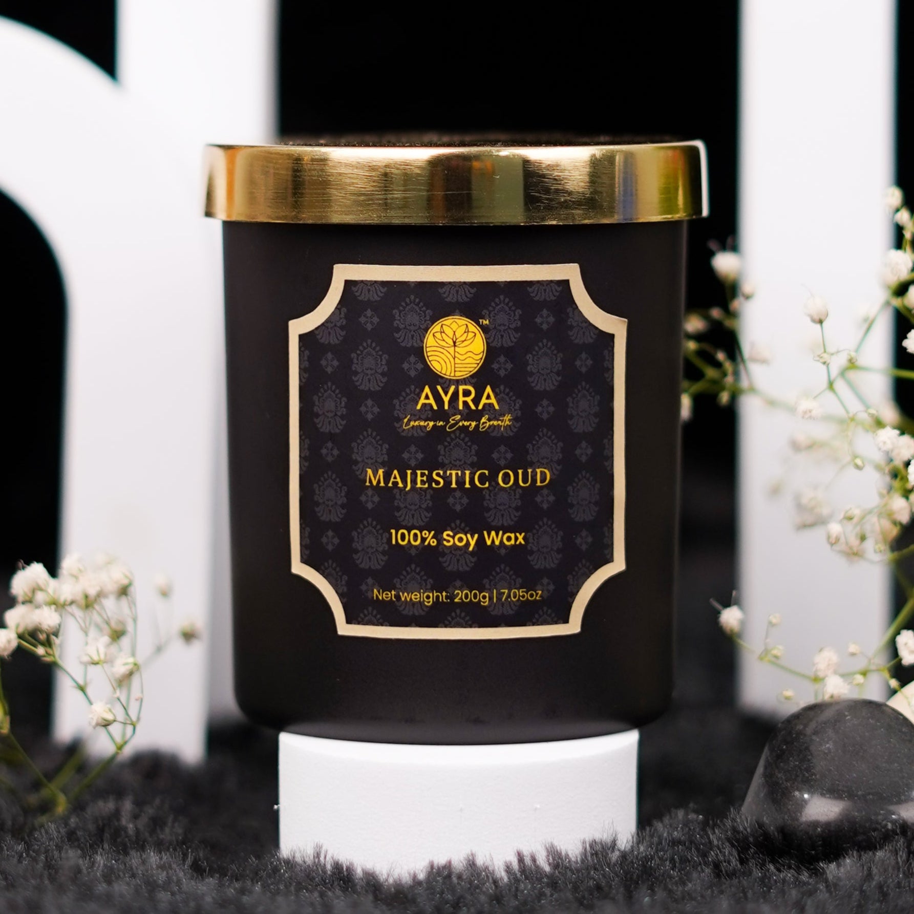 Majestic Oud Candle | Big Glass