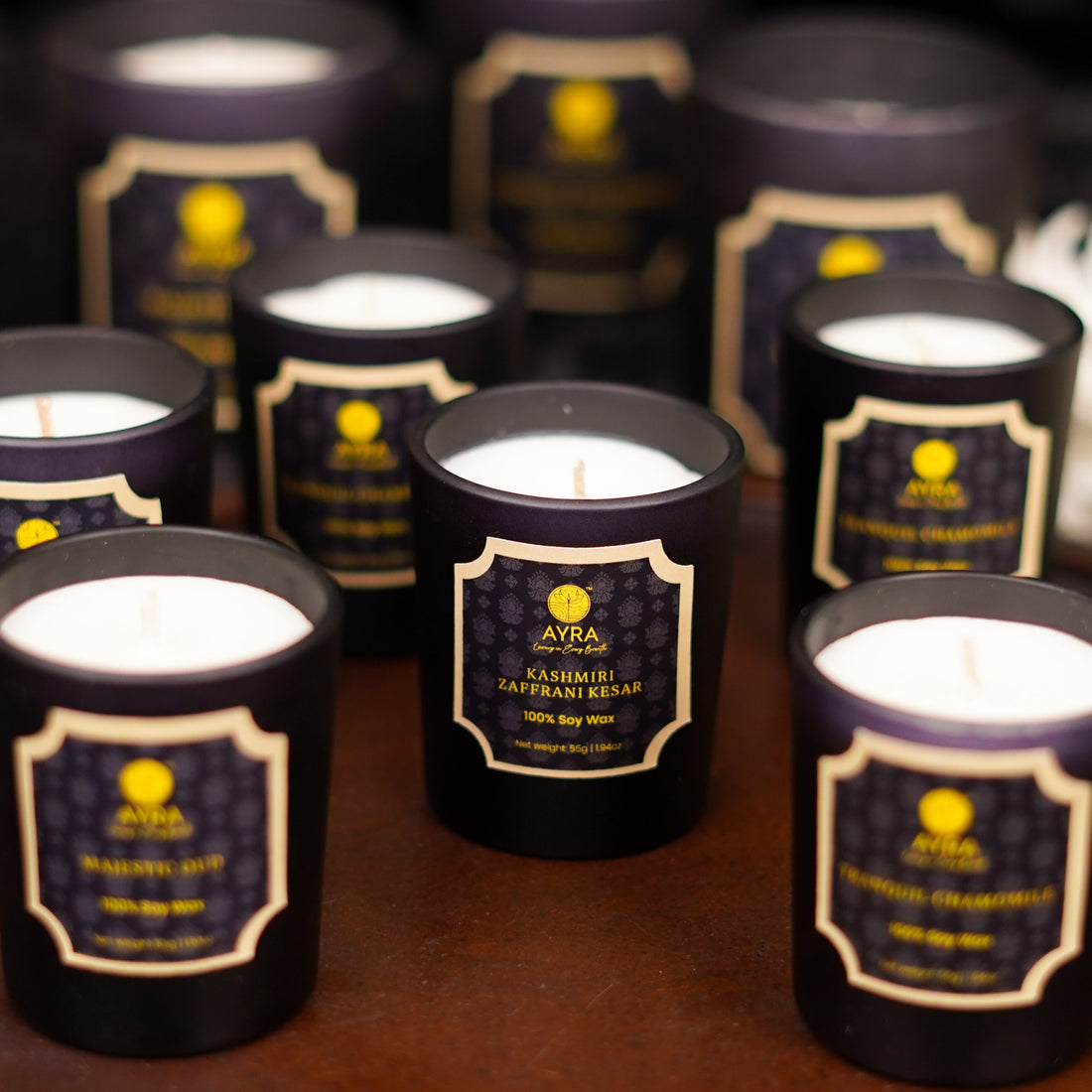 Kashmiri Zaffrani Kesar Candle | Set of 3
