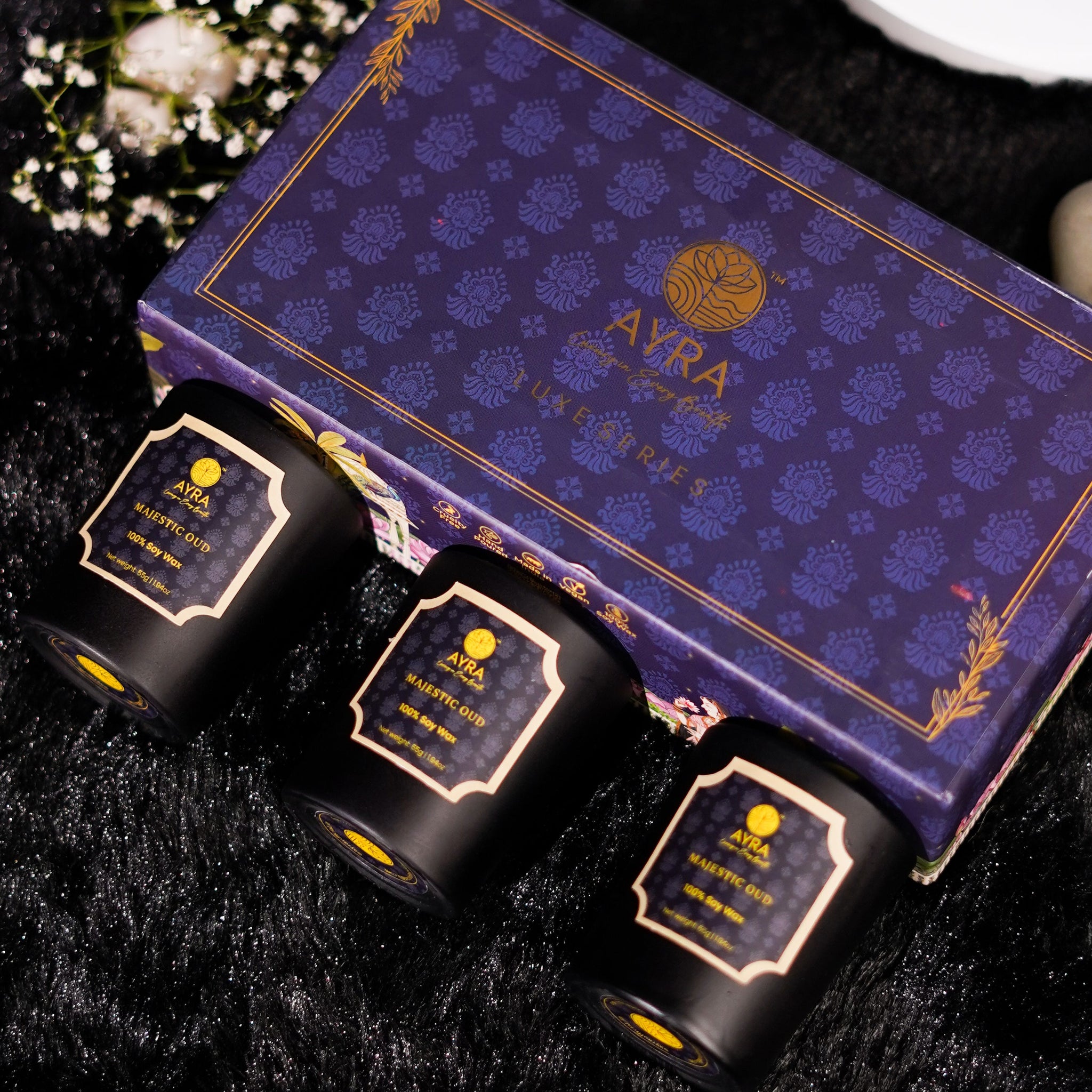 Majestic Oud Candle| Set of 3